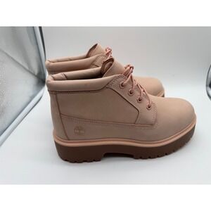 Juniors Size 7 Timberland Nellie Stonestreet Mid LC Chukka Light Pink